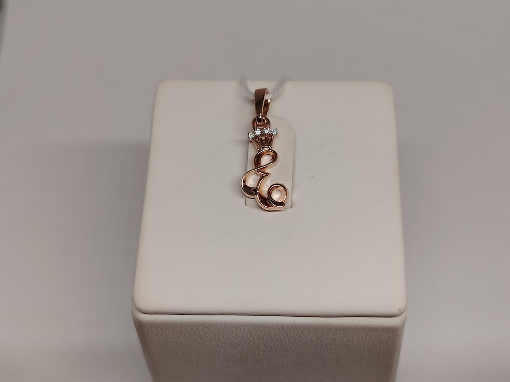 ПОДВЕСКА БУКВА Е Au 585