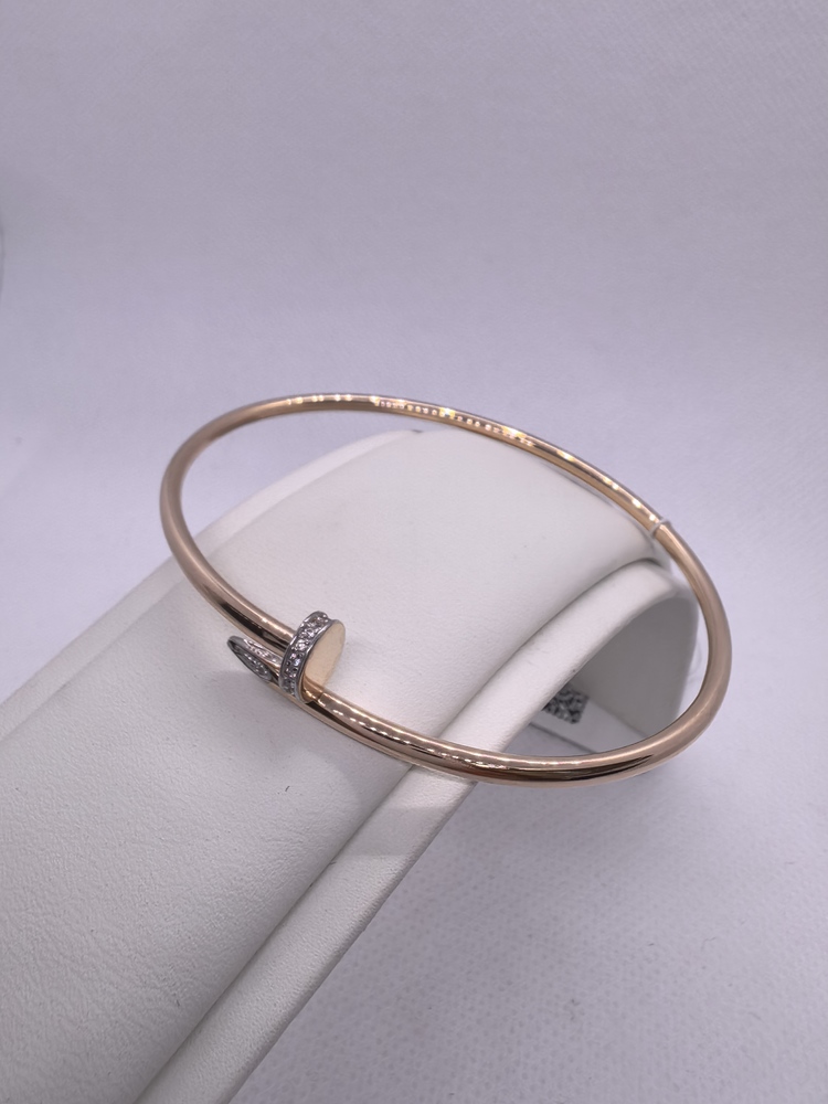 БРАСЛЕТ ЖЕСТКИЙ с камнями (Au 585)