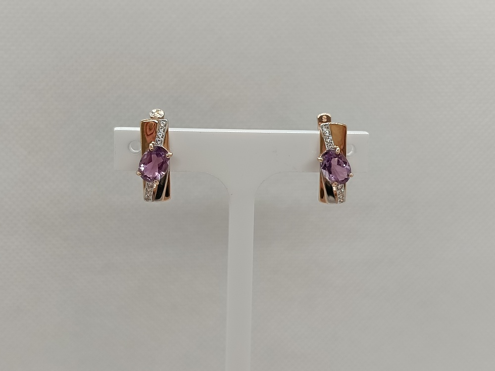 СЕРЬГИ С КАМНЯМИ (Au 585)