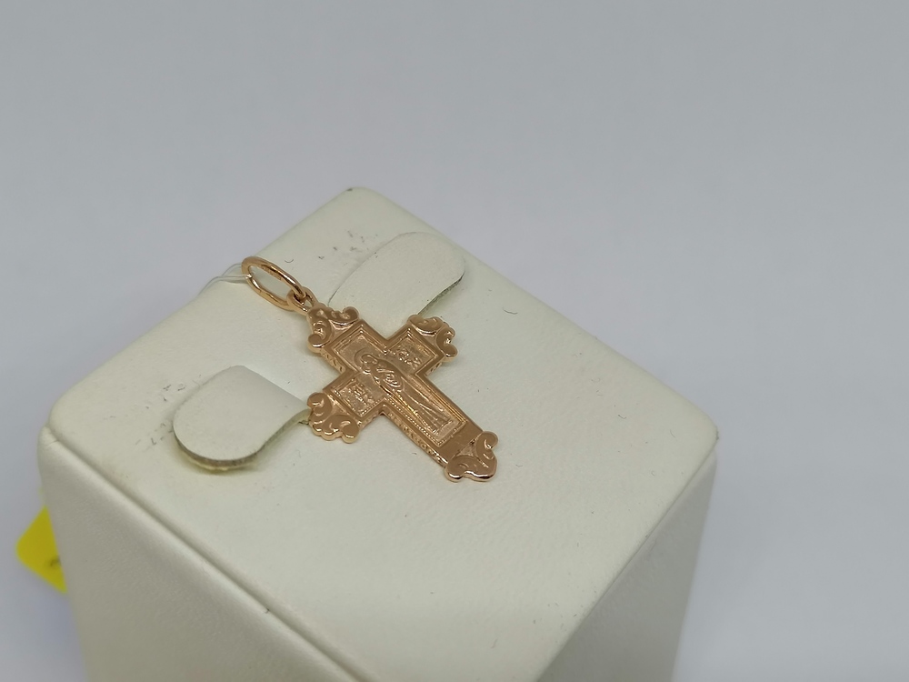 ПОДВЕСКА КРЕСТ без камня (Au 585)