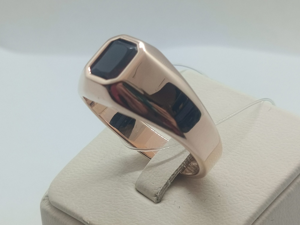 КОЛЬЦО ПЕЧАТКА Гранат (Au 585)