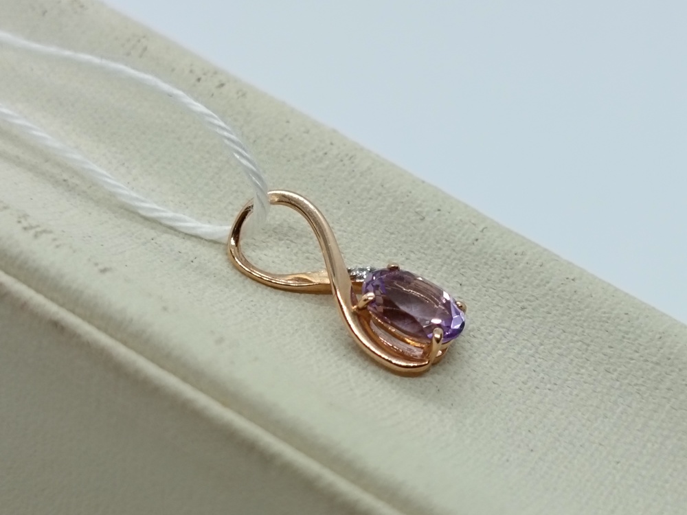 ПОДКМИ375 ПОДВЕСКА С КАМНЯМИ (Au 375)