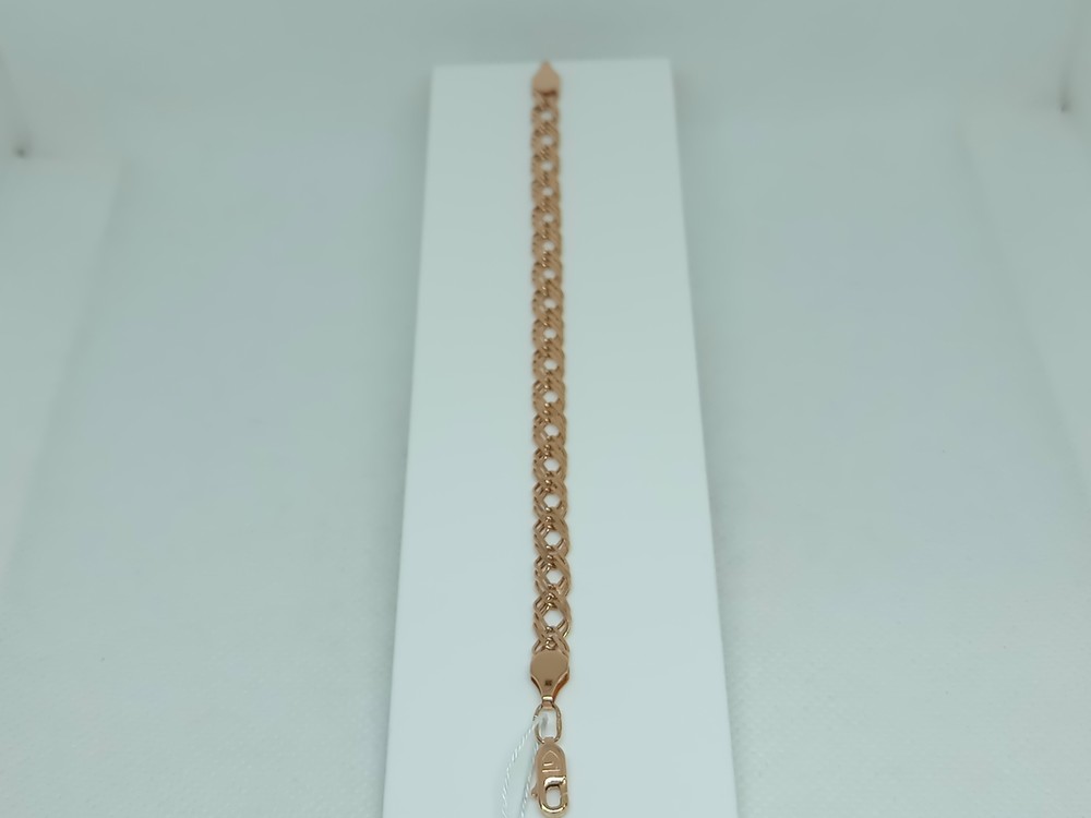 БРАСЛЕТ ПОЛНОВЕСНЫЙ Ромб тройной Au 585