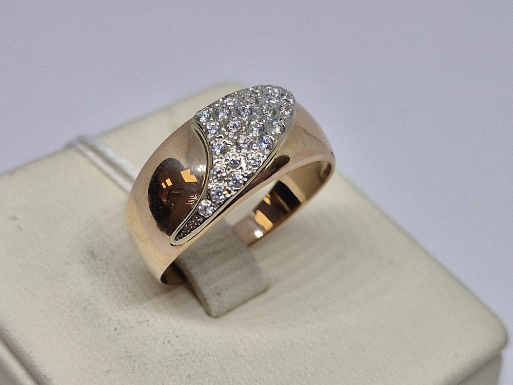 КОЛЬЦО С КАМНЯМИ (Au 585)