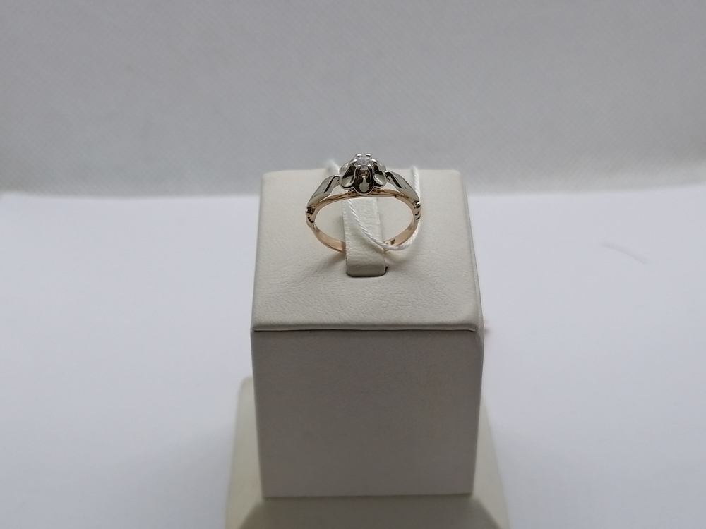 КОЛКМ585 КОЛЬЦО С КАМНЕМ (Au 585)