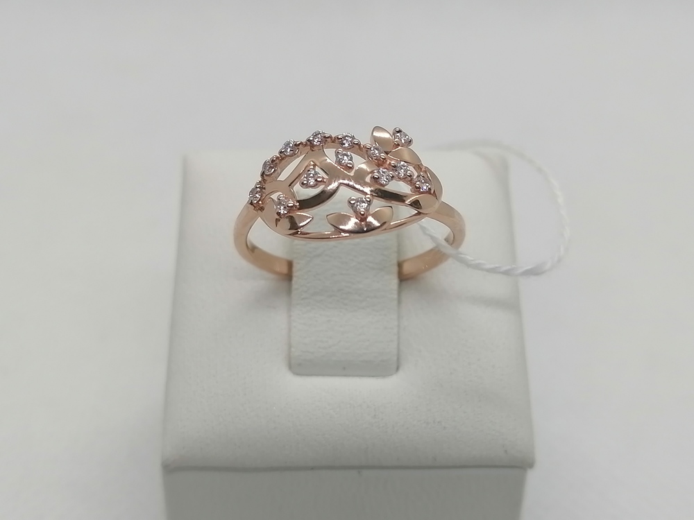 КОЛКМИ585 КОЛЬЦО С КАМНЯМИ (Au 585)