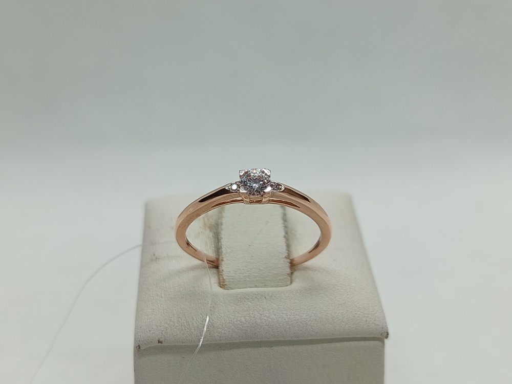 КОЛЬЦО С КАМНЯМИ (Au 585)