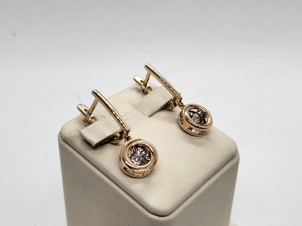 02-11-5743-11-00 СЕРЬГИ БРИЛЛИАНТ (Au 585)