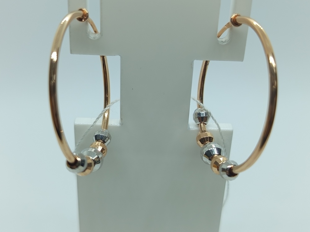 СЕРЬГИ КОНГО без камня (Au 585)