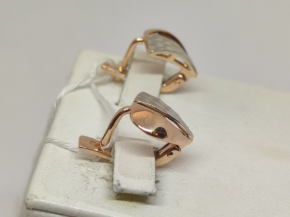 СБКМ585 СЕРЬГИ БЕЗ КАМНЯ (Au 585)