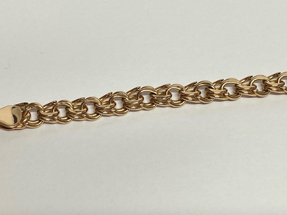 БРАСЛЕТ ПУСТОТЕЛЫЙ Бисмарк Au 585