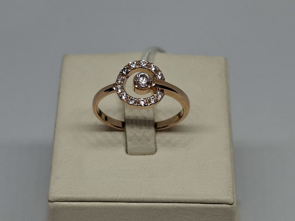 КОЛКМИ585 КОЛЬЦО С КАМНЯМИ (Au 585)