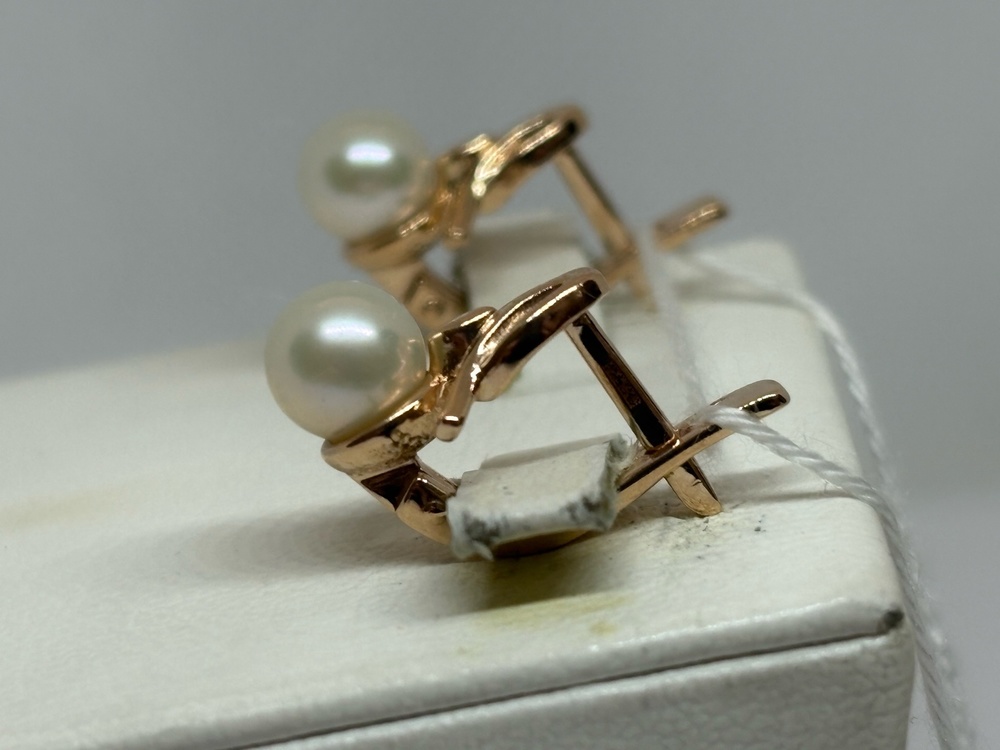 СКМ585 СЕРЬГИ С КАМНЕМ (Au 585)