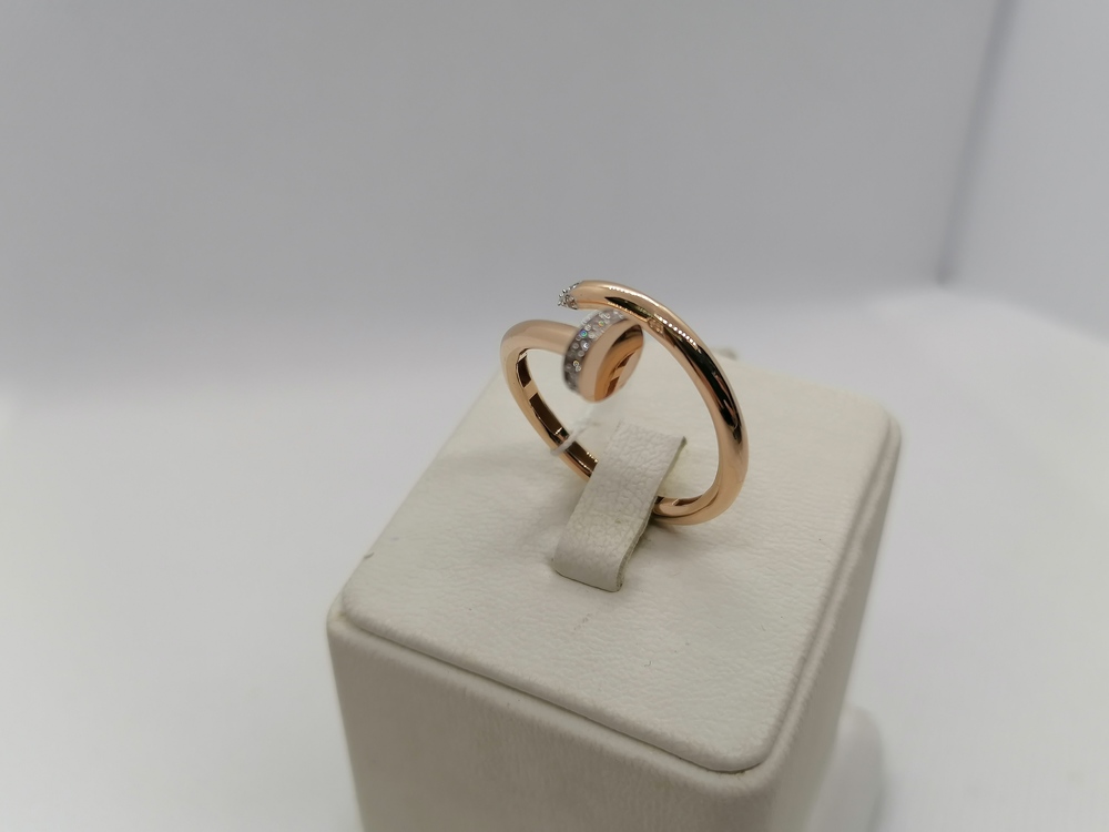 КОЛЬЦО С КАМНЯМИ (Au 585)