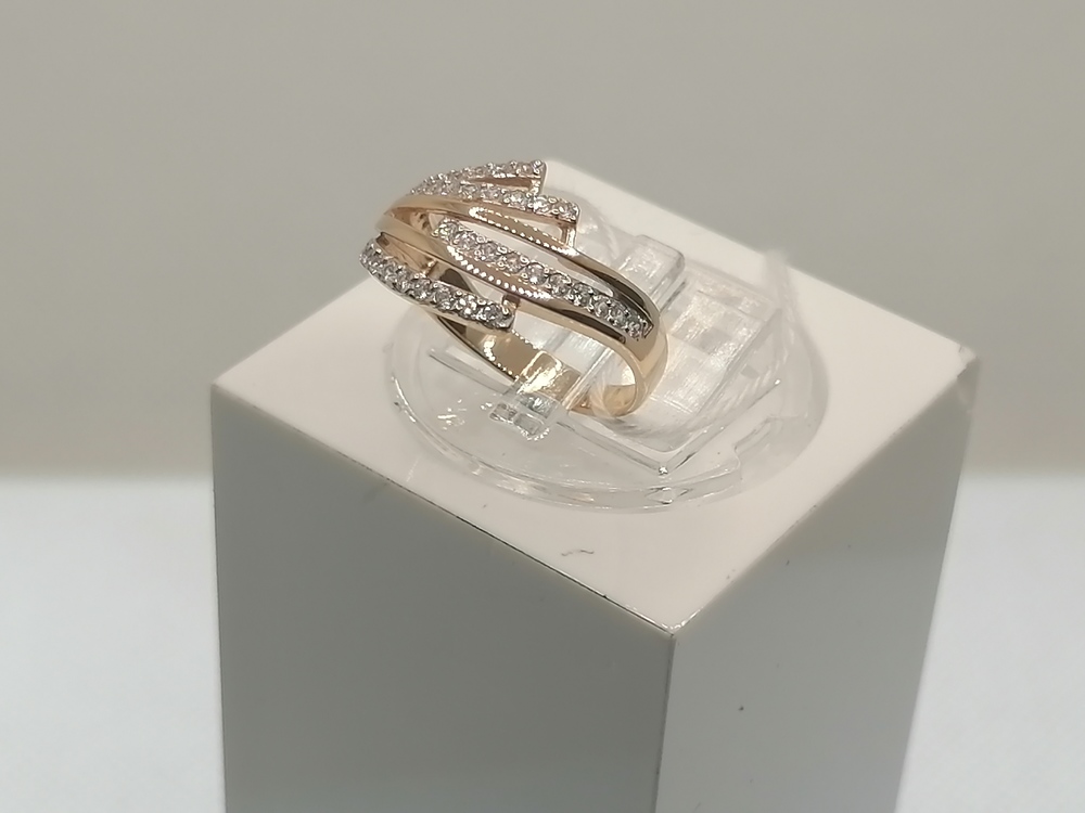 КОЛКМИ585 КОЛЬЦО С КАМНЯМИ (Au 585)