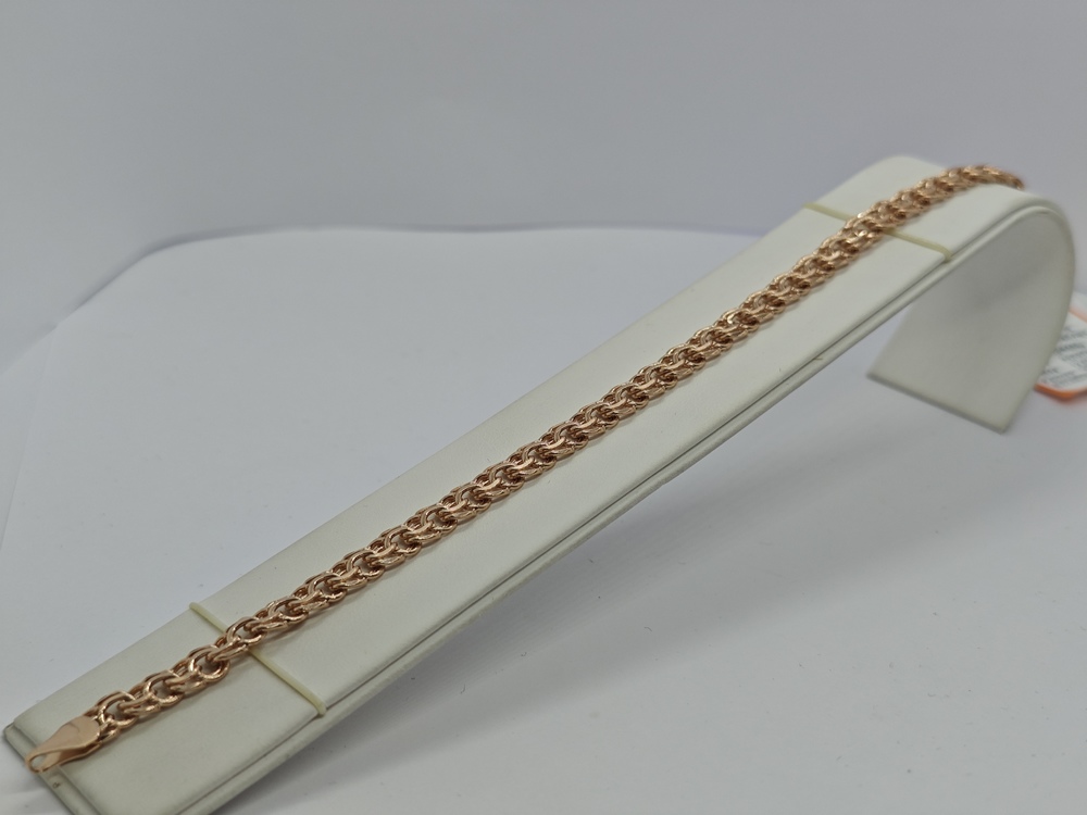 БЛБ585 БРАСЛЕТ ПОЛНОВЕСНЫЙ Бисмарк (Au 585)