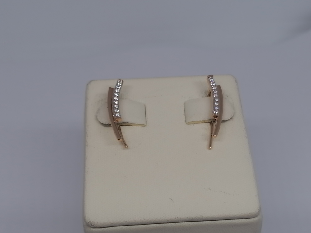 СКМИ585 СЕРЬГИ С КАМНЯМИ (Au 585)