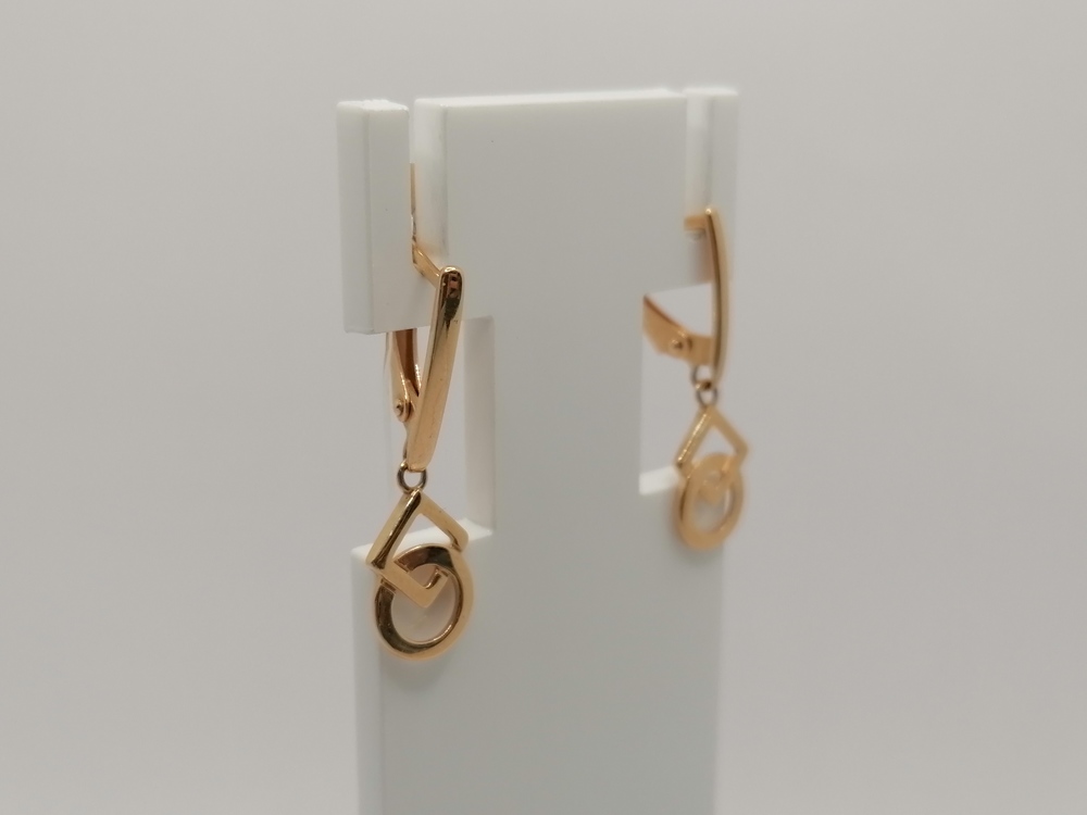 СЕРЬГИ БЕЗ КАМНЯ (Au 585)