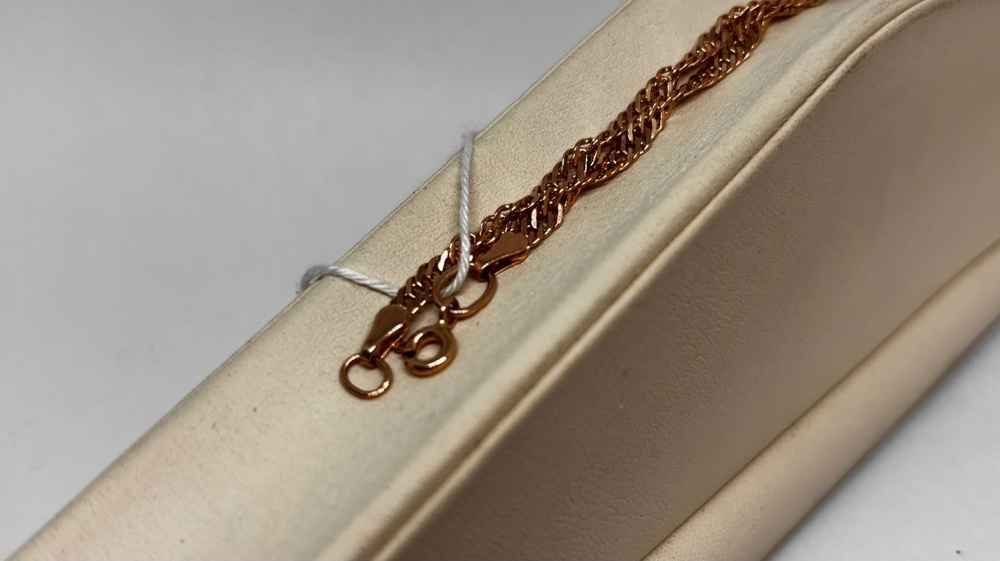 БРАСЛЕТ ПОЛНОВЕСНЫЙ Сингапур Au 585