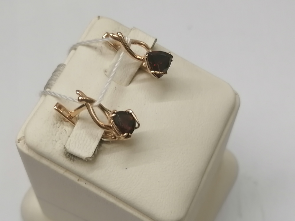 СЕРЬГИ С КАМНЕМ (Au 585)