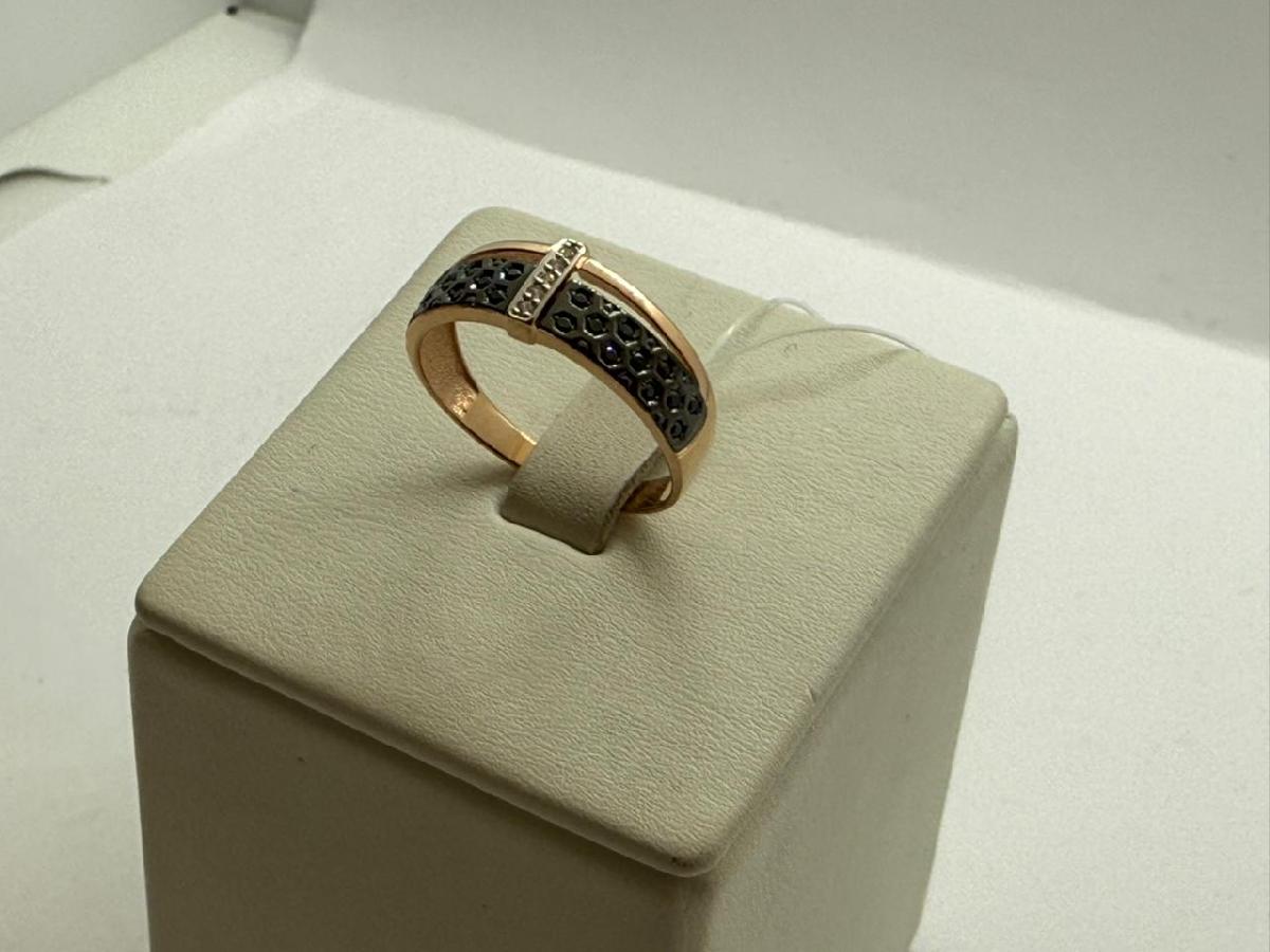 КОЛЬЦО С КАМНЯМИ (Au 585)