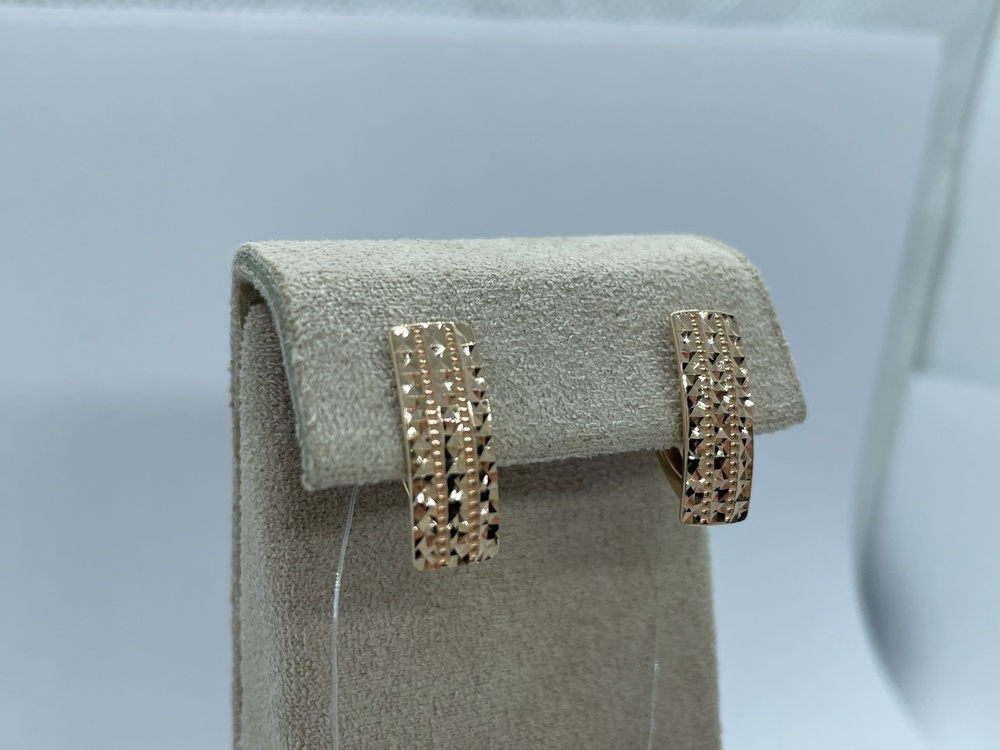 СЕРЬГИ БЕЗ КАМНЯ (Au 585)