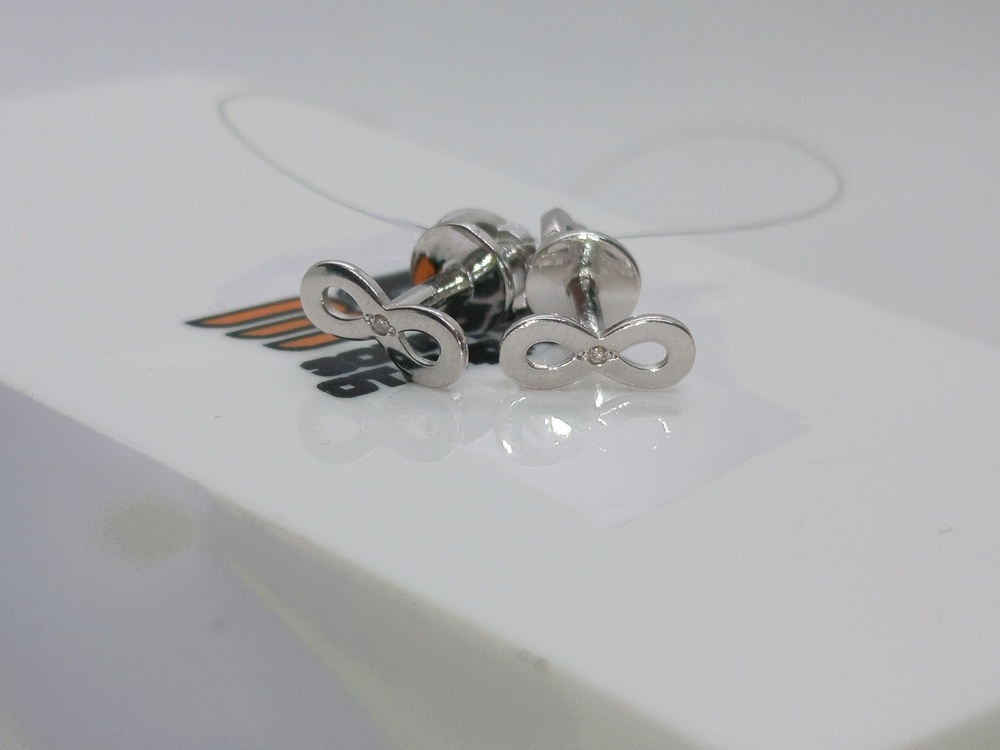 СЕРЬГИ БРИЛЛИАНТ (Ag 925)