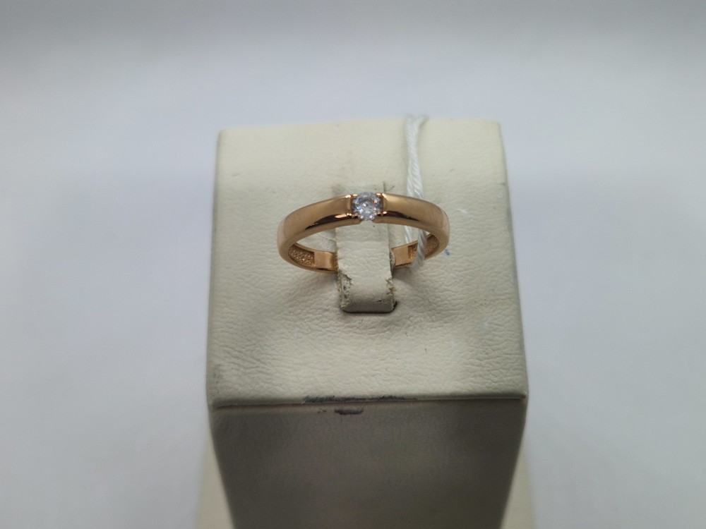 КОЛКМ585 КОЛЬЦО С КАМНЕМ (Au 585)