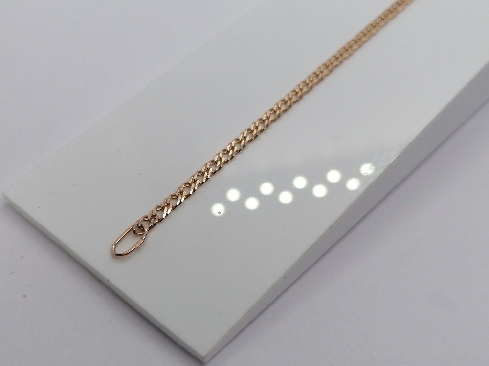 БРАСЛЕТ ПОЛНОВЕСНЫЙ Ромб двойной Au 585