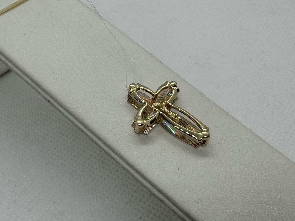 ПОДВЕСКА КРЕСТ без камня (Au 585)