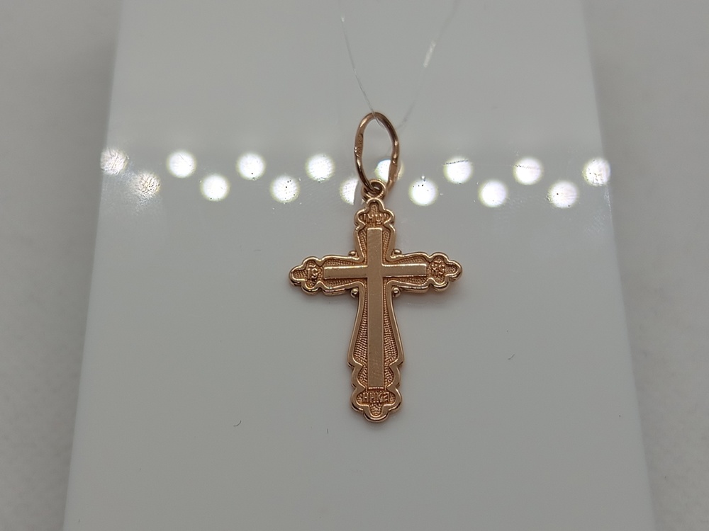 ПОДВЕСКА КРЕСТ без камня (Au 585)