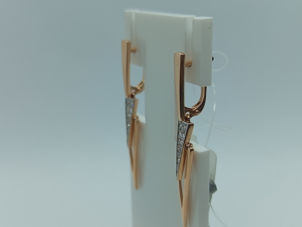 СЕРЬГИ С КАМНЯМИ (Au 585)