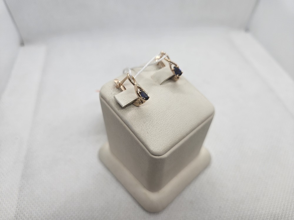 СКМИ585 СЕРЬГИ С КАМНЯМИ (Au 585)