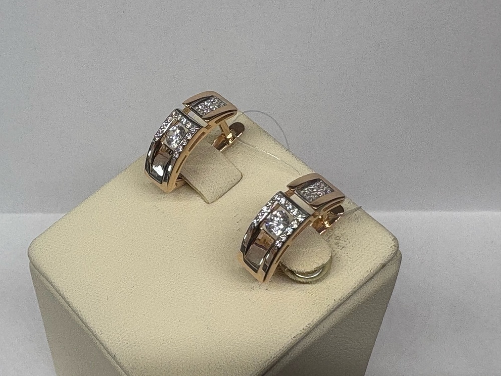 СЕРЬГИ С КАМНЯМИ (Au 585)