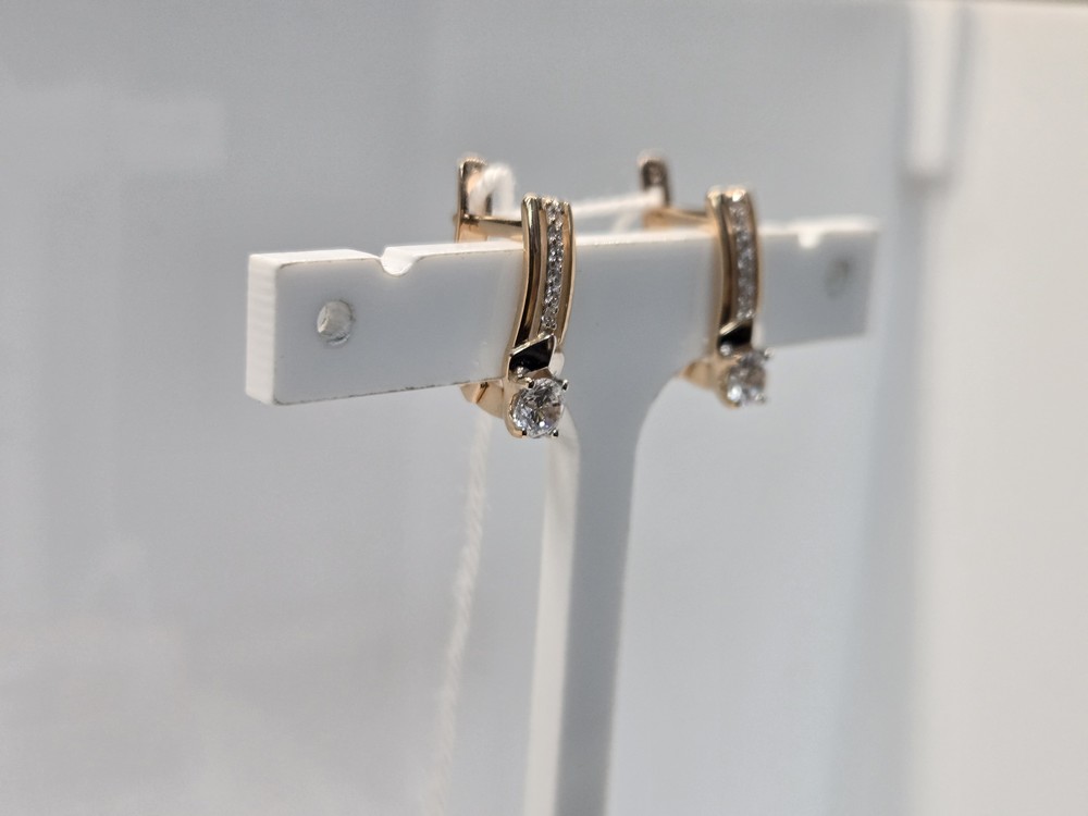 СЕРЬГИ С КАМНЯМИ (Au 585)