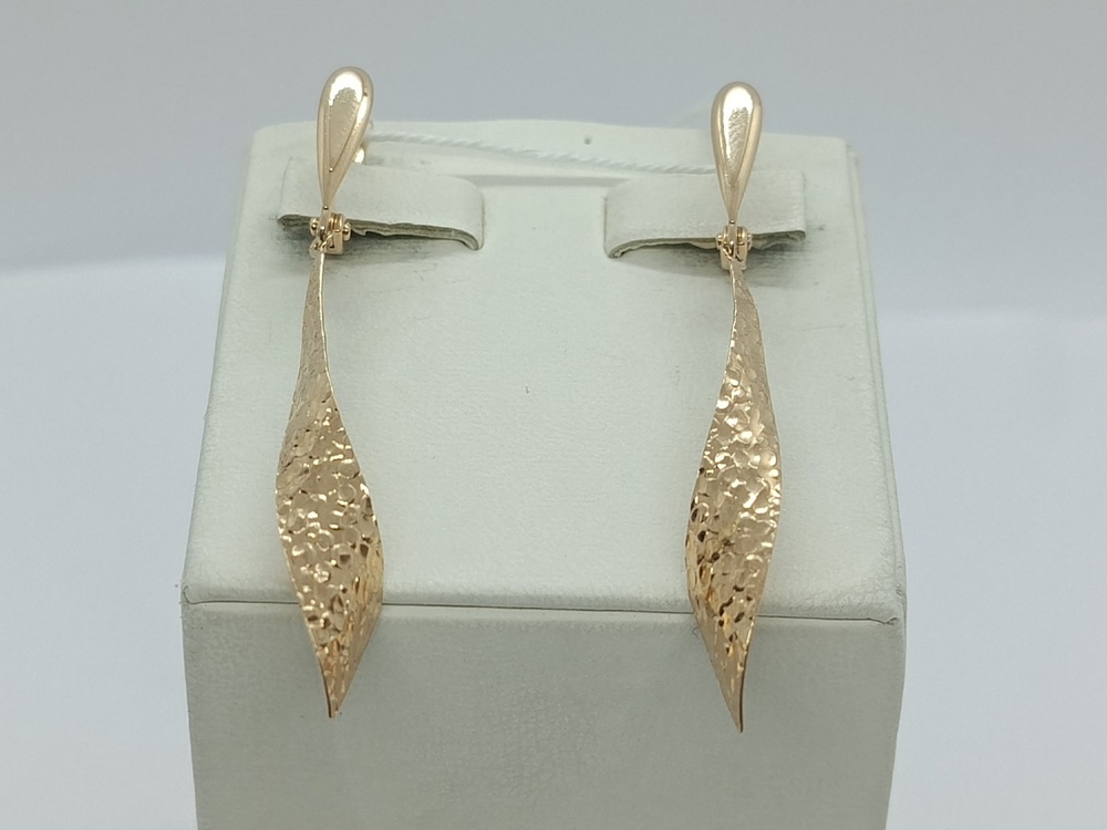 СБКМ585 СЕРЬГИ БЕЗ КАМНЯ (Au 585)