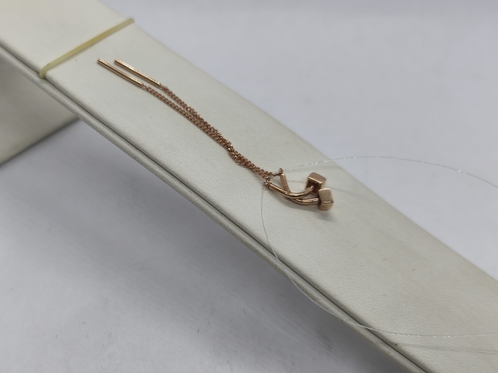 01-207614 СЕРЬГИ ПРОДЕВКИ без камня (Au 585)