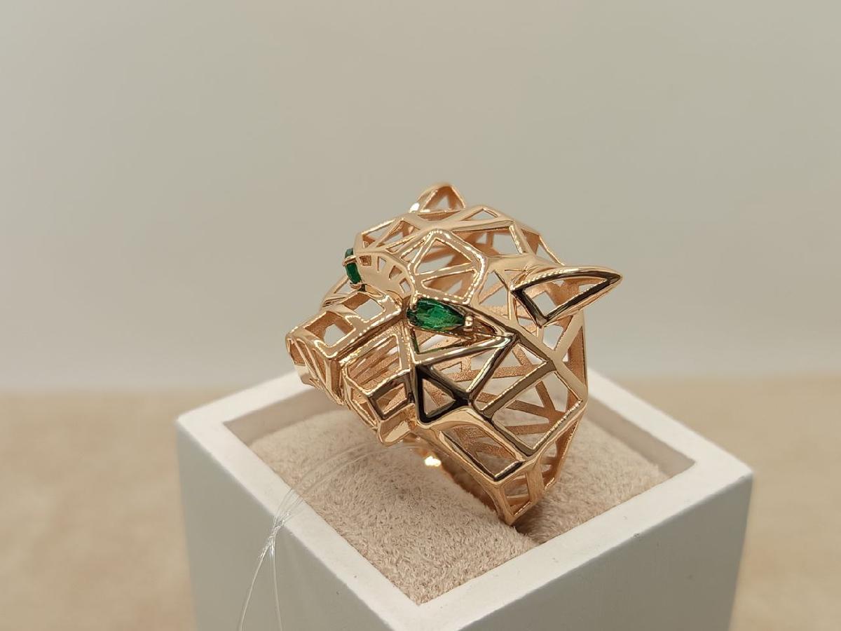 КОЛЬЦО С КАМНЯМИ (Au 585)