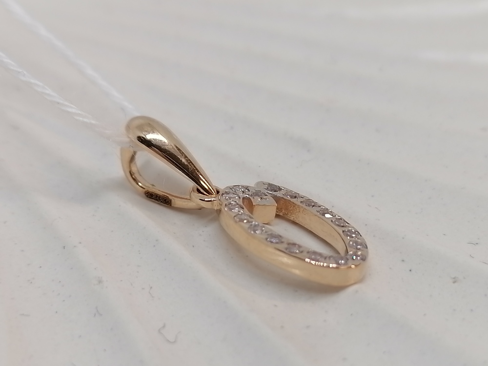 ПОДВЕСКА БУКВА О Au 585