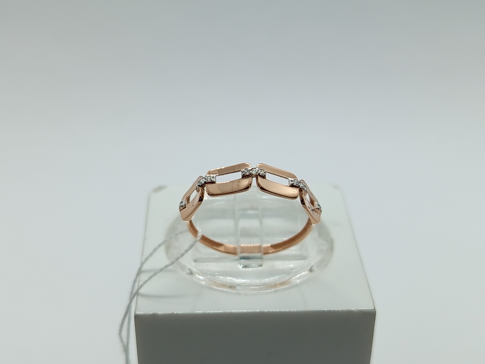 КОЛЬЦО С КАМНЯМИ (Au 585)