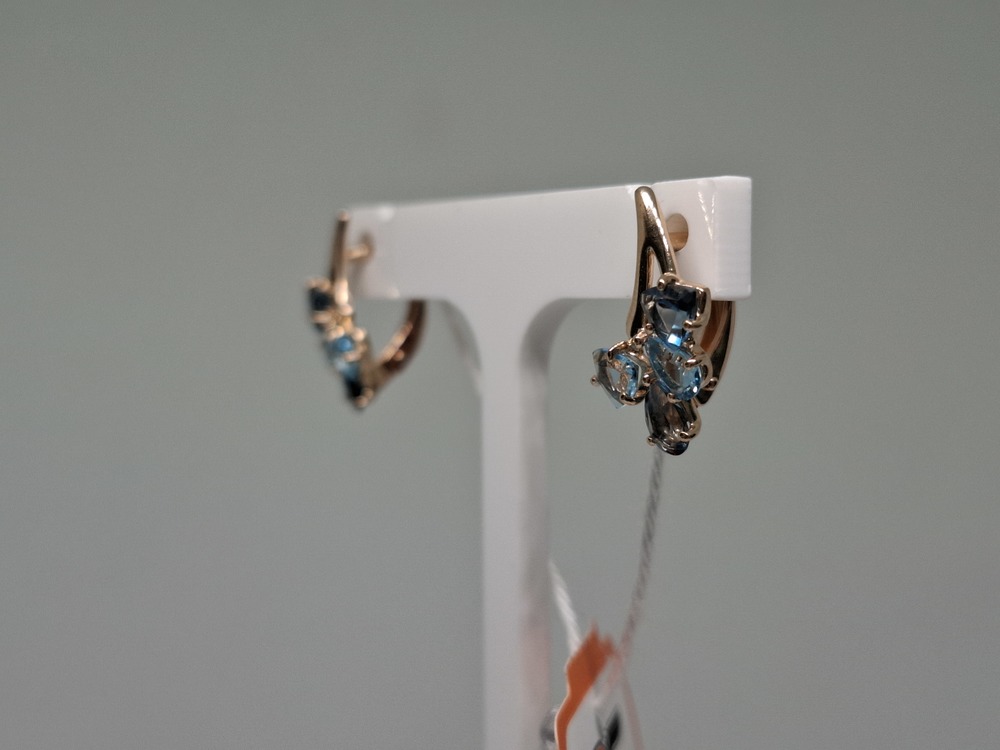 СЕРЬГИ С КАМНЯМИ (Au 585)