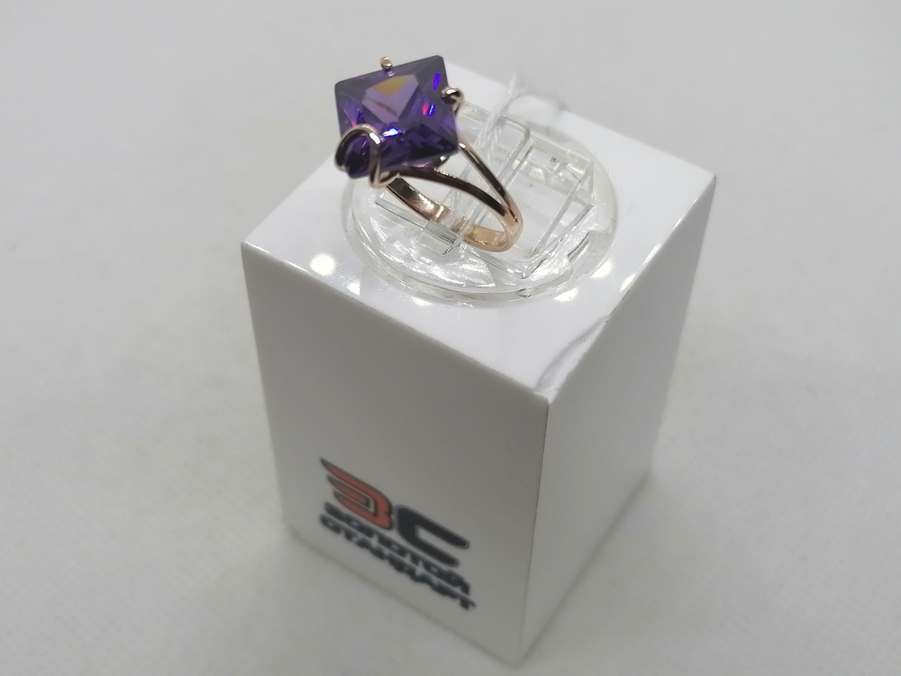 КОЛКМ585 КОЛЬЦО С КАМНЕМ (Au 585)