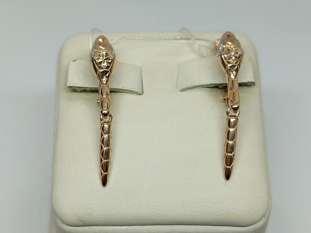 СЕРЬГИ С КАМНЯМИ (Au 585)