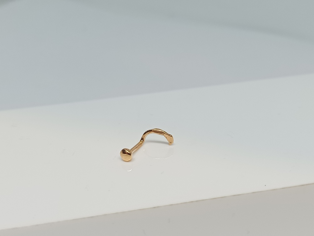 ПИРСИНГ В НОС без камня (Au 585)