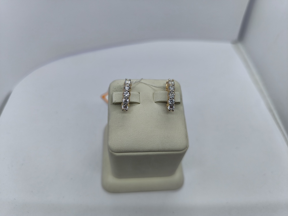 СКМИ585 СЕРЬГИ С КАМНЯМИ (Au 585)