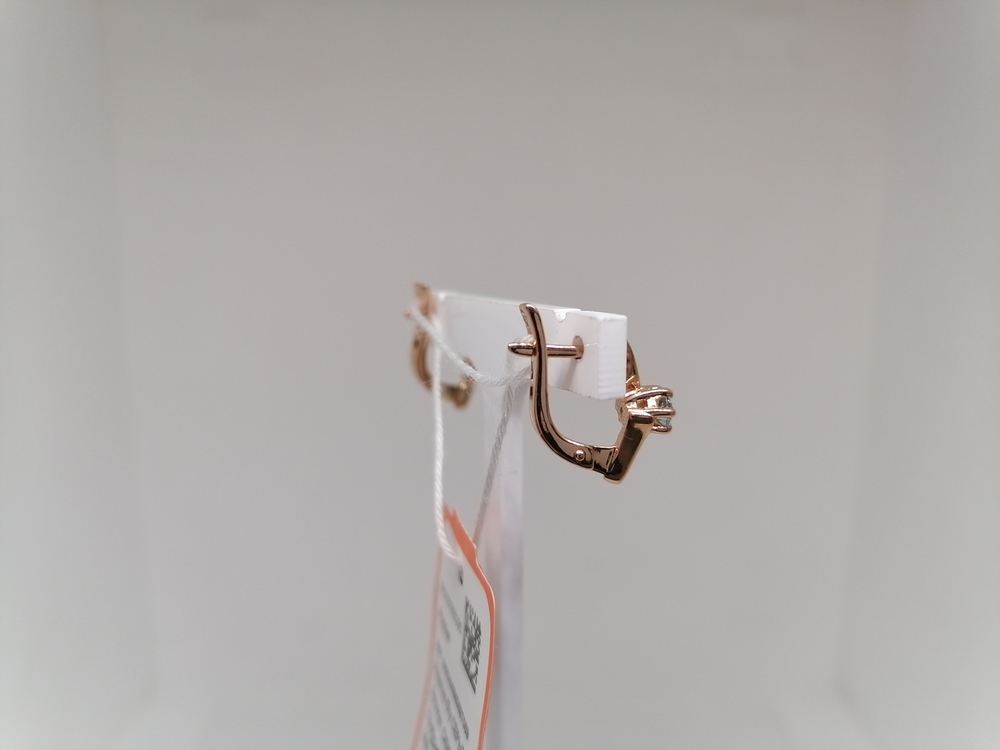 СЕРЬГИ С КАМНЕМ (Au 585)