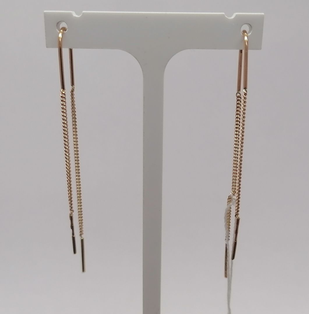 СЕРЬГИ ПРОДЕВКИ без камня (Au 585)