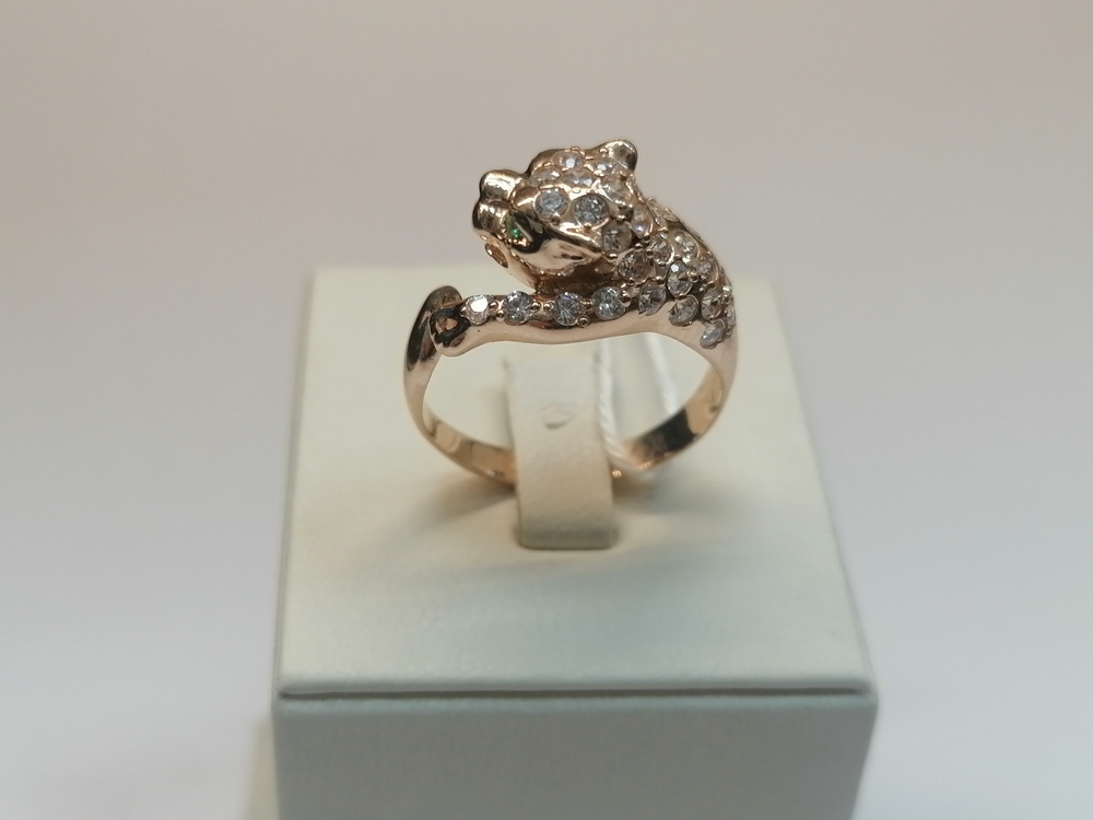 КОЛКМИ585 КОЛЬЦО С КАМНЯМИ (Au 585)