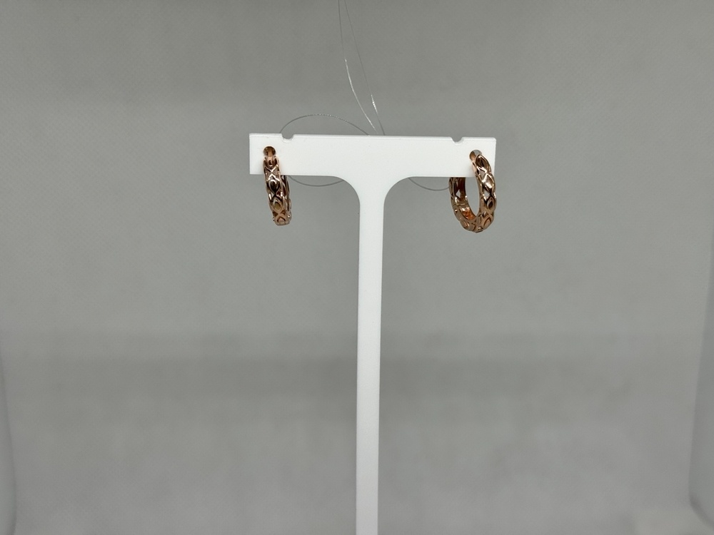 СЕРЬГИ БЕЗ КАМНЯ (Au 585)