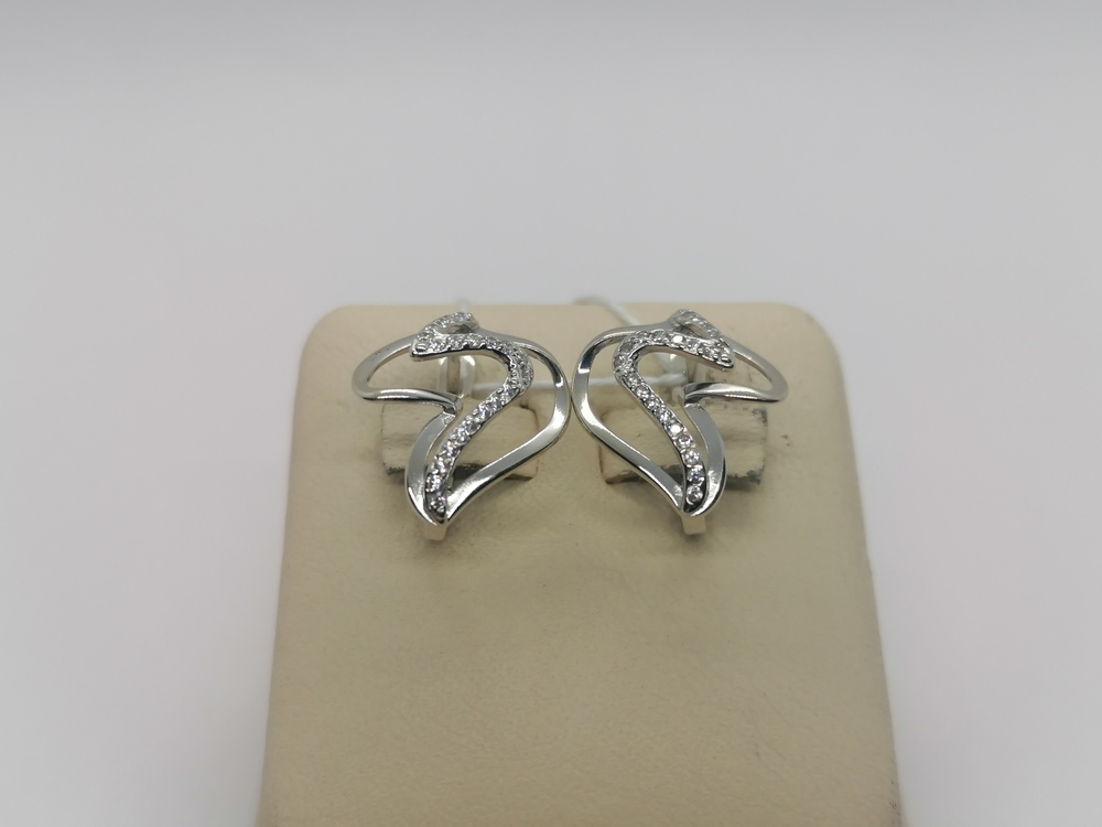 СКМИ585 СЕРЬГИ С КАМНЯМИ (Au 585)